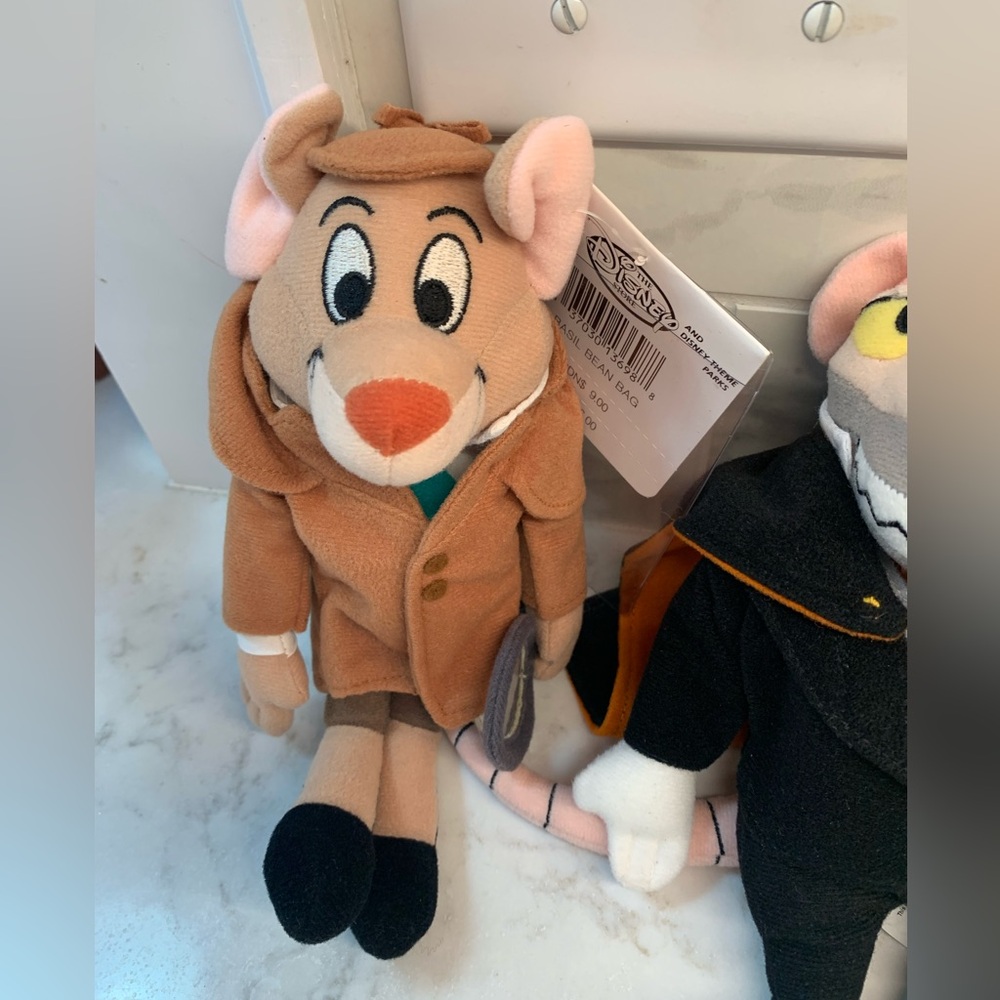 NEW Disney The Great Mouse Detective Plush Set Toy - Picture 5 of 8